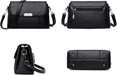 Vista 3 de Alovhad Bolso bandolera de piel para mujer bolso pequeño