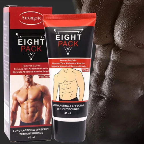 Vista 3 de Paquete de 2 crema abdominal, crema muscular abdominal para hombres, crema anticelulítica que adelgaza ocho paquetes de crema quemadora de grasa