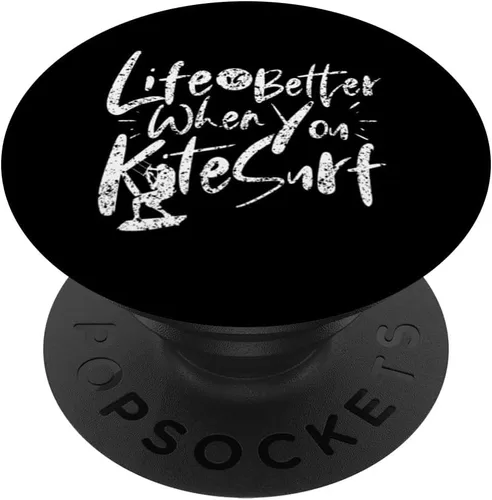 Vista 6 de Life Is Better When You Kitesurf Kitesurfer Kitesurfing PopSockets MagSafe PopGrip for iPhone