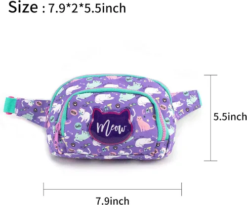 Vista 2 de Riñonera para niños, bolso de viaje para niñas