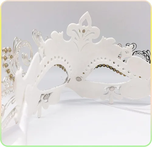 Vista 7 de Geek-M Máscara de mascarada para parejas, para mujeres y hombres, máscara de Mardi Gras, máscaras de disfraz para festivales de Navidad, fiesta