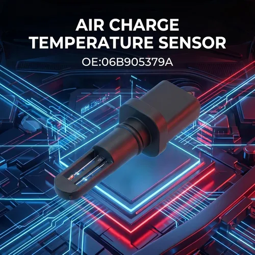 Vista 2 de Nuevo sensor de temperatura de carga de aire 06B905379A Reemplazo para VW Audi A3 A4 A5 Q5 TT Beetle CC Compatible con Tiguan Golf Jetta Passat