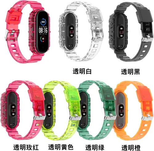 Vista 2 de Senter Correa de repuesto de silicona suave para reloj inteligente Xiaomi Mi Band 3 y Mi Band 4