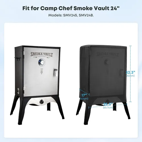Vista 2 de Stanbroil Cubierta de patio para Camp Chef 24" Smoke Vault, Fit Smoke Vault Modelos: SMV24S, SMV24B