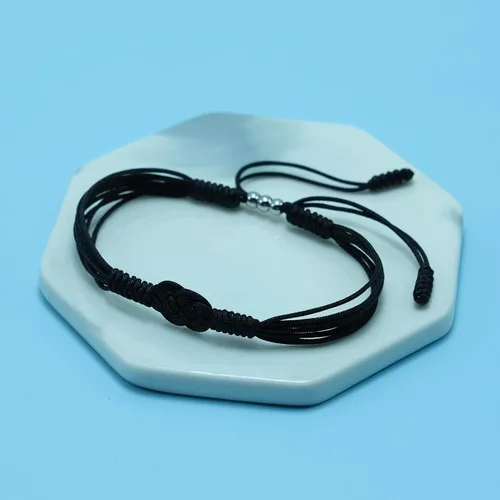 Vista 3 de Pulsera de protección infinita, pulsera tibetana Forever Lucky and Safe de varios colores, pulsera de cuerda de surfista para hombres, mujeres