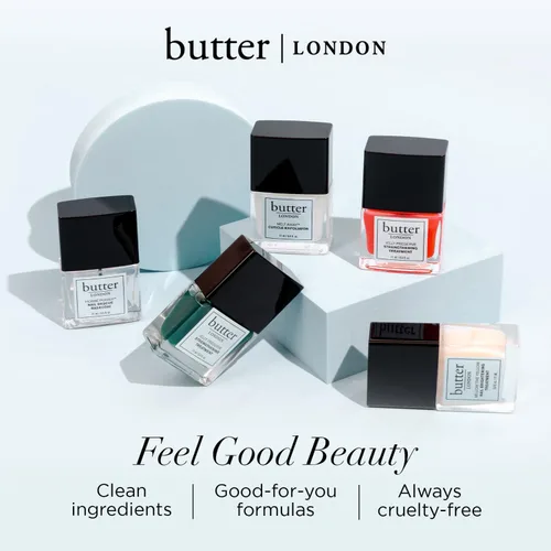 Vista 6 de butter LONDON Esmalte de uñas, Horse Power, capa base de rescate de uñas ayuda a restaurar y reparar uñas dañadas, fortalecedor de uñas ayuda al