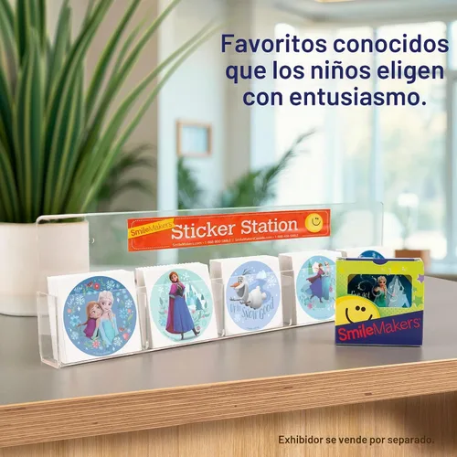Vista 5 de SmileMakers Calcomanías de película de Frozen de Disney, 100 unidades por paquete