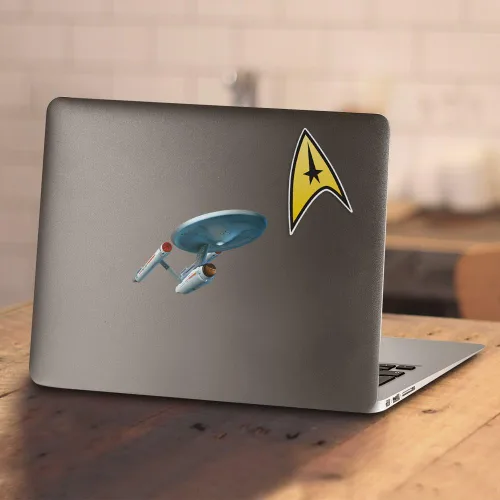 Vista 4 de Star Trek I Just Boldly Went - Enterizo y calcomanías para bebés y niñas