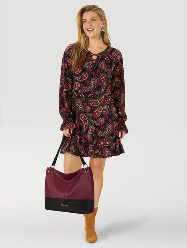 Vista 6 de Wrangler Hobo - Bolsos de cuero vegano con asa superior para mujer