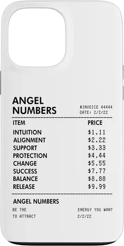 Vista 24 de Angel Numbers Receipt 111 222 333 444 - Funda de numerología espiritual para iPhone 17