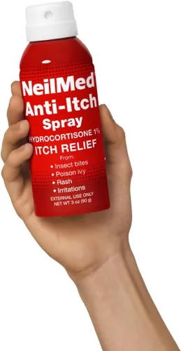 Vista 6 de NeilMed Spray antipicazón (alivio) hidrocortisona 1%, 3 onzas