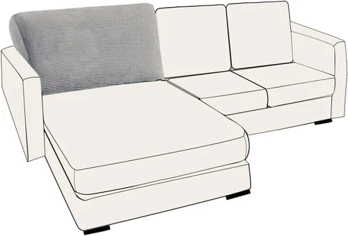 Vista 11 de UNBBRRL Fundas de cojín de asiento para sofá, elásticas, funda de cojín individual para sofá, fundas de cojín para sofá, fundas de héroe protegen