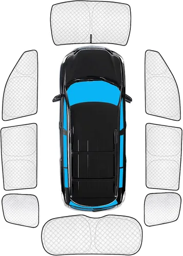 Vista 104 de KMF 6 piezas de parasoles gruesos para Mazda 3 Hatchback (No Sedán) 2014-2018 Accesorios, parasoles completos para parabrisas y ventanas de coche