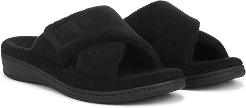 Vista 8 de Vionic Sandalias de descanso Tropez para mujer con hebilla ajustable y soporte de arco ortopédico oculto Negro Premium