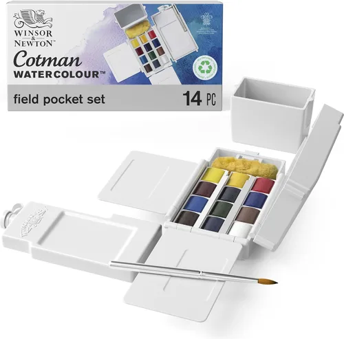 Vista 11 de Windsor & Newton - Cotman - Juego de acuarelas con 6 tubos de 0.3 onzas líquidas