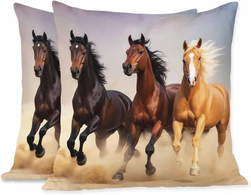 Vista 8 de Fundas de almohada, patrón étnico azul, fundas de almohada para dormitorio, sala de estar, paquete de 2