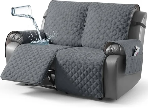 Vista 54 de TAOCOCO - Funda antideslizante para silla reclinable, funda para sofá, funda para silla reclinable pequeña con correas elásticas, protector