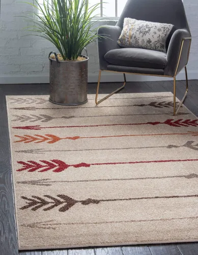 Vista 13 de Unique Loom - Tapete con diseño abstracto, informal, moderno y contemporáneo de la colección otoñal, alargado de 2 pies 6 pulgadas x 10 pies, diseño