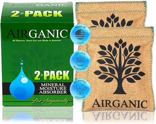 Vista 6 de Bolsas deshumidificadoras naturales con absorción de humedad (paquete de 1) – Bolsas desecantes de plantas y minerales para armario, coche, seguro