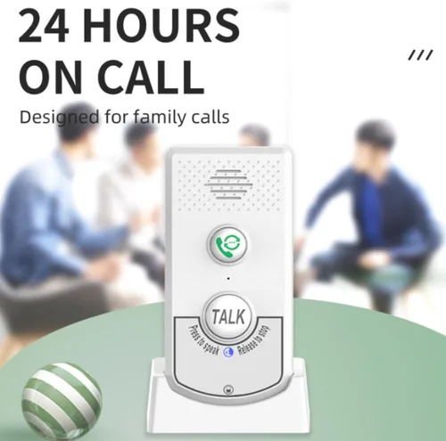 Vista 2 de Intercomunicadores inalámbricos para el hogar, timbre de conversación de 2 vías, intercomunicador de voz, Walkie Talkies de largo alcance de 1000