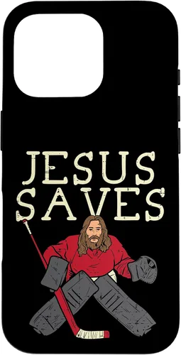 Vista 20 de Jesus Save Ice Hockey Goalie Religious Christian Goaltender Case for iPhone 17