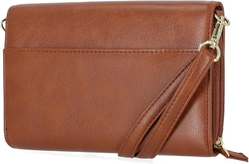 Vista 3 de Mundi - Bolso de mujer de correa cruzada RFID, antirrobo, para viajes, de cuero vegano