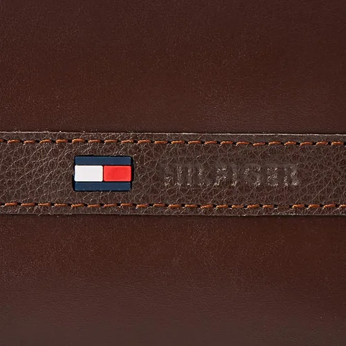 Vista 3 de Tommy Hilfiger Cartera de cuero genuino para hombre con múltiples ranuras para tarjetas