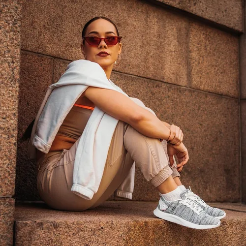 Vista 2 de ALEADER Energycloud - Zapatos ligeros para correr con cordones para mujer