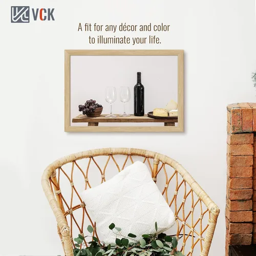 Vista 239 de VCK Marcos para póster de madera maciza de 22.375 x 34 pulgadas, marco de fotos A1 negro con montaje en pared, paquete de 3