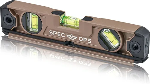 Vista 11 de Spec Ops Tools - Nivel de bolsillo magnético de 4 pulgadas, viales de bloque 33% más grandes, incluye mosquetón, 3% donado a veteranos