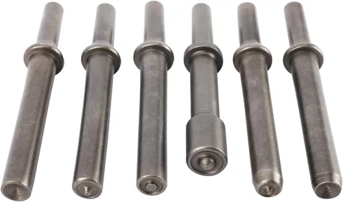 Vista 7 de YaeCCC Martillo neumático de remache de aire para alisado resistente, martillo de aire de acero, cincel, martillo neumático para remache medio hueco
