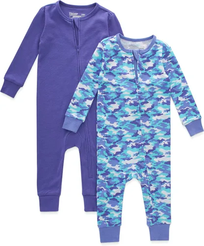 Vista 12 de Hanes Pijama Baby Sleep N' Play Ultimate Zippin (2 unidades), Blanco