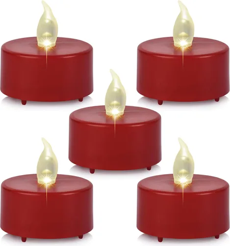 Vista 11 de Velas LED sin llama con control remoto y temporizador, paquete de 12 velas eléctricas a pilas, velas votivas parpadeantes brillantes, duran más
