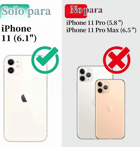 Vista 2 de Cozycase Compatible con funda impermeable para iPhone 11, protector de pantalla incorporado, cubierta de parachoques resistente de cuerpo completo