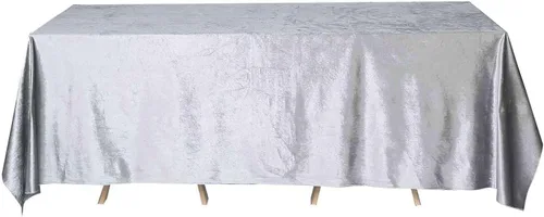 Vista 10 de Efavormart - Mantel rectangular de terciopelo negro prémium de 60 x 102 pulgadas para eventos de fiesta de boda