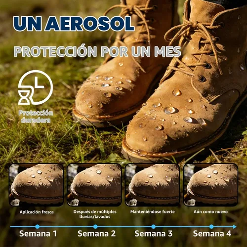 Vista 6 de etching Spray protector de zapatos: nano impermeable avanzado y repelente de manchas para tenis, gamuza, cuero y tela, escudo protector invisible