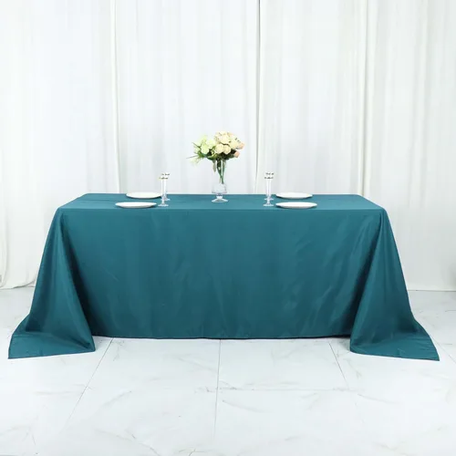 Vista 131 de Efavormart - Mantel rectangular, 60 x 102 pulgadas, resistente a las manchas y a las arrugas, lavable, mantel decorativo oblongo de tela de Amatista