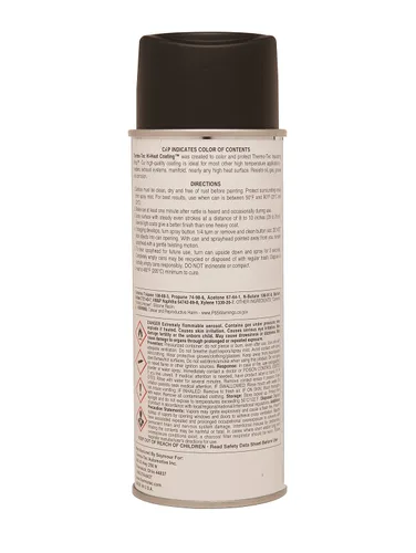 Vista 2 de Thermo Tec 12001 Black High Heat Coating 12 oz (Pack of 2)