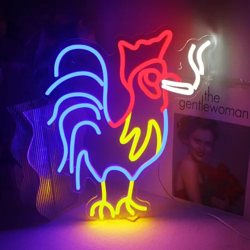 Vista 12 de Ineonlife Letreros de neón de alienígena verde, divertidos letreros de neón de gato alienígena para cueva de hombres, luz LED, decoración de arte