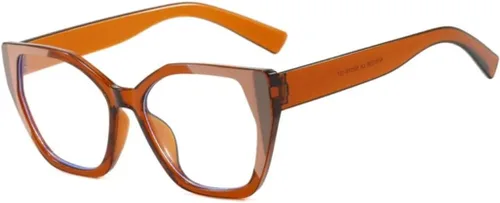 Vista 9 de Gafas retro de ojo de gato anti luz azul gafas de marco a juego