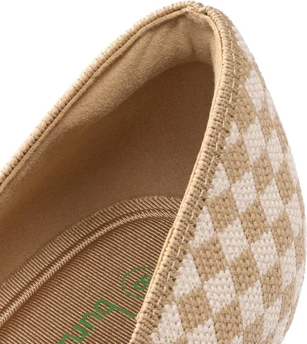 Vista 4 de BURUDANI Zapatos de tacón de gatito para mujer, con punta puntiaguda, cómodos, de punto, con puntera cerrada, para boda