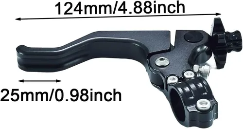 Vista 3 de Palanca de embrague de acrobacias Palanca de embrague corta CNC 0.866 in 7/8 Manillar compatible con CBR250R CBR300R CRF250R CRF450R CRF230F