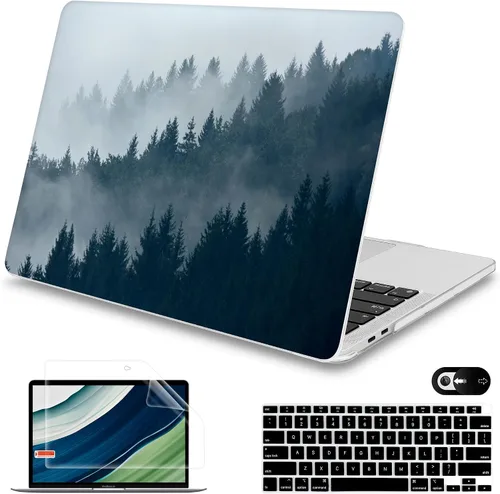 Vista 19 de Mektron para MacBook Air 13 Funda A1466/A1369 (Versión 2010-2017), Cubierta de carcasa rígida de plástico con fijación a presión para MacBook Air