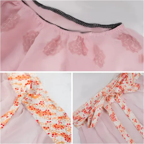 Vista 7 de Lencería Cheongsam para mujer, cosplay, geisha japonesa, kimono, disfraz de anime, asiático, chino, pijama sexy