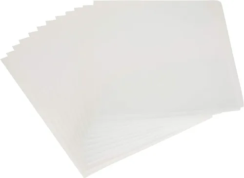 Vista 2 de Filexec 50116-31213 - Carpeta de 2 bolsillos, troquelada para tarjetas de visita, transparente translúcida (paquete de 12)