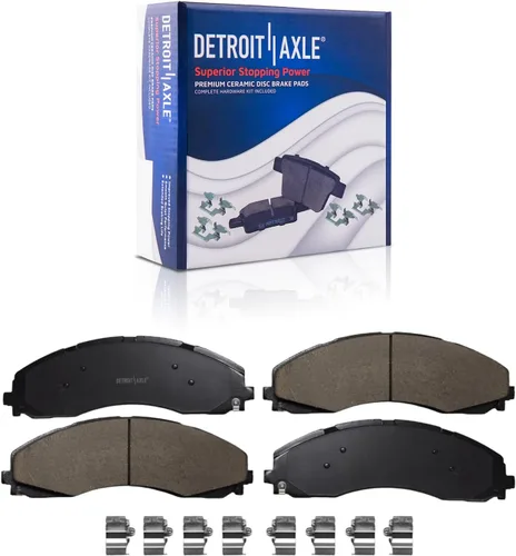 Vista 33 de Detroit Axle - Kit de freno trasero para Chrysler Town & Country Dodge Grand Caravan VW Routan, repuesto de pastillas de freno de cerámica