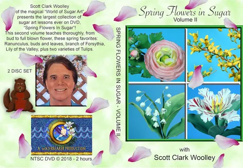 Vista 2 de Flores de primavera en azúcar (volumen II) con Scott Clark Woolley (formato DVD NTSC)