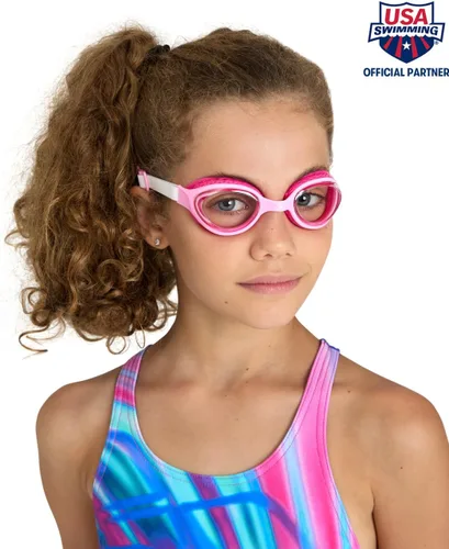 Vista 3 de ARENA Unisex Kids Junior Air Mirror Swim Goggles for Swimming Ages 6 to 12 Air Seals Anti-Fog Coated Lens Adjustable Strap