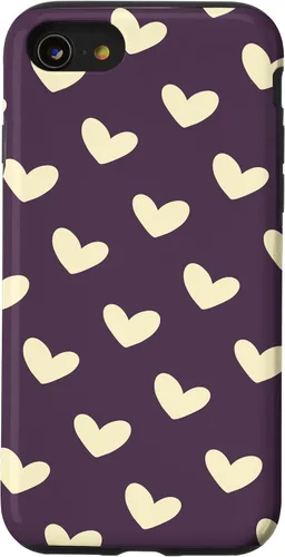 Vista 18 de Yellow Heart Pattern Minimalist Love Case for iPhone 16