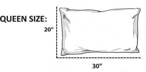 Vista 2 de Paquete de 2 protectores de almohada, 100% algodón de rizo, impermeables, con cremallera, funda de almohada, (Queen: 20 x 30 pulgadas)